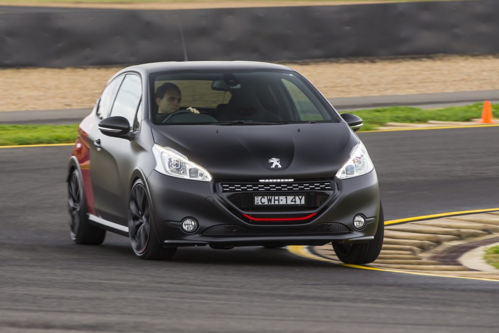 AT HOME: Syndey Motorsport Park (Eastern Creek) an ideal playground to test the 30th. Sharper than a stock 208 GTi, the 30th is a brilliant track tool AT HOME: Syndey Motorsport Park (Eastern Creek) an ideal playground to test the 30th. Sharper than a stock 208 GTi, the 30th is a brilliant track tool